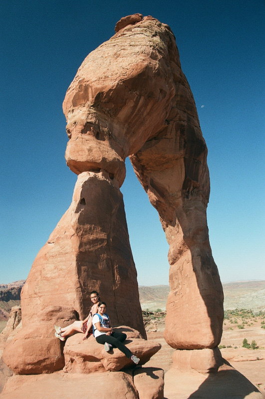At Delicate Arch, Arches Natl Park, Utah.