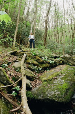 Mrs. Nelson in the Smokies