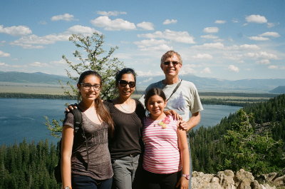  The Nelsons at Cascade Canyon Overlook, Grand Teton Nat'l Park 