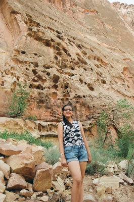 Exploring Capitol Gorge. Capitol Reef Nat'l Park, Utah.