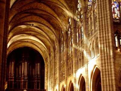 Saint Denis, burial place for 43 kings and 32 queens.