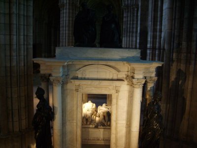 Saint Denis, burial place for 43 kings and 32 queens.