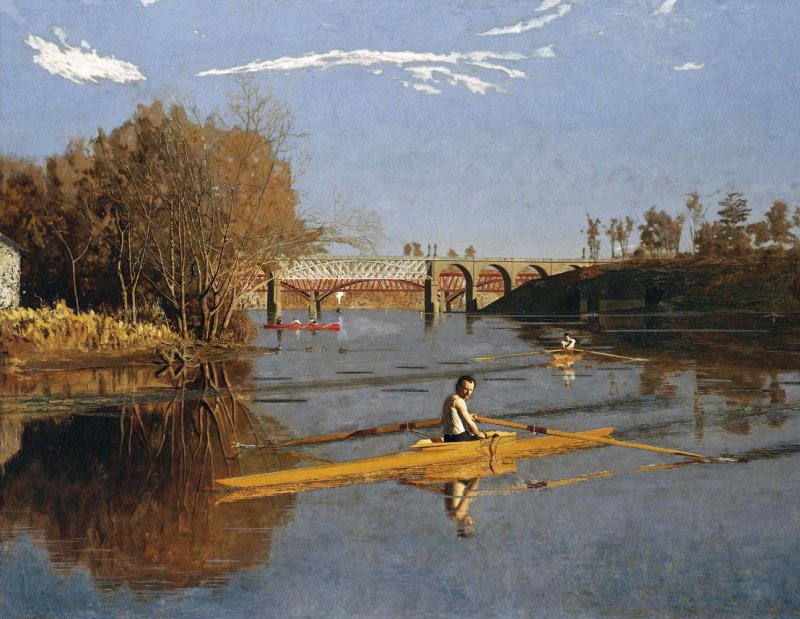 1871 - Max Schmitt in a Single Scull