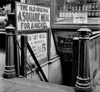 1910 - The People's Restaurant in the Bowery