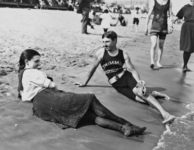 1898 - Instructor and bather, Midland Beach, Staten Island