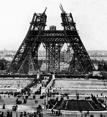 1888 - Eiffel Tower under construction