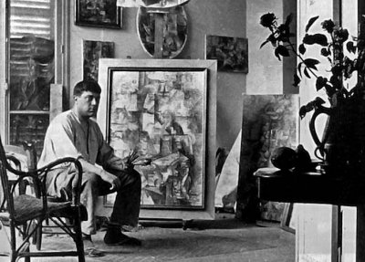 1912 - Braque in his studio