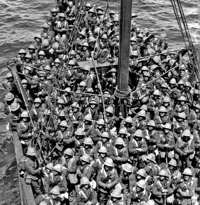 April 1915 - British sailing to Gallipoli