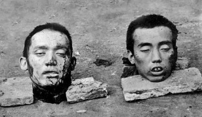 10 October 1911 - Severed heads of rebel leaders