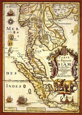 1686 - Map of Siam