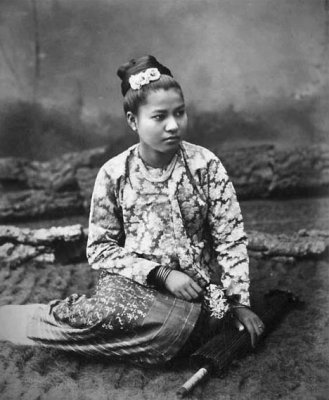 c. 1900 - Dressed in Lanna (northern Thai) style