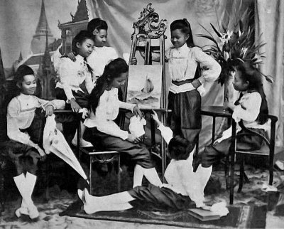 1885 - Daughters of King Chulalongkorn