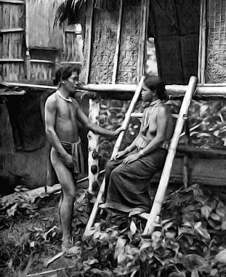 1905 - Tribal villagers
