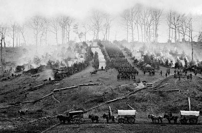 March 1862 - The 150th Pennsylvania Infantry camp