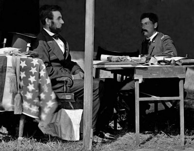 October 1862 - President Lincoln with General McClellan