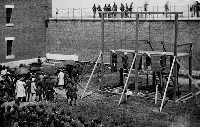 July 7, 1965 - Conspirators in assassination of Lincoln hanged