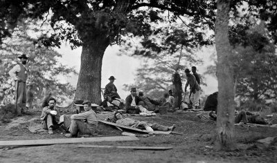 May 2, 1864 - Confederate wounded after the battle of Spotsylvania 
