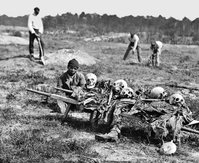 June 1864 - Collecting the remains of soldiers killed in battle