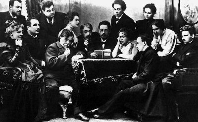 1898 - Chekov reading The Seagull to members of the Moscow Art Theatre