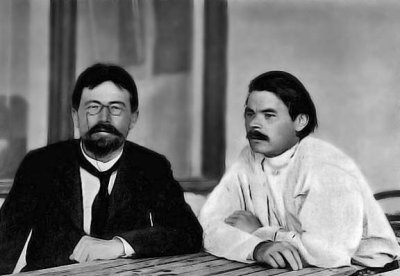 1900 - Anton Chekhov and Maxim Gorky