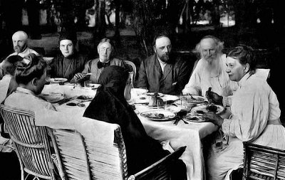 c. 1905 - Tolstoy and family at Yasnaya Polyana