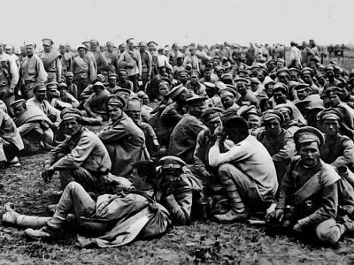 August 1914 - Russian prisoners after the Battle of Tannenberg