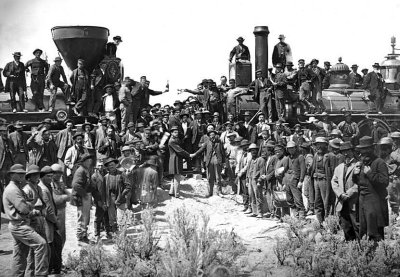 May 10, 1869 - Joining of the Central Pacific and Union Pacific railroads