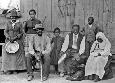 c. 1887 - Harriet Tubman with rescued slaves