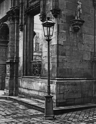 c. 1870 - Lamppost  at the entrance to the Ecole des Beaux Arts