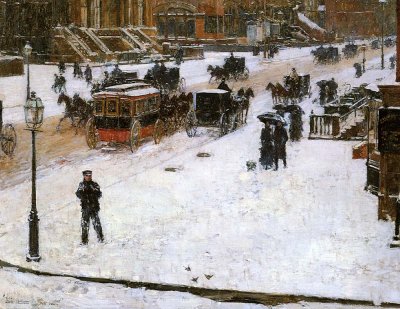 1890 - Fifth Avenue in Winter