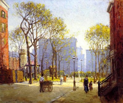 1908 - Late Afternoon, Washington Square