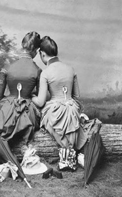 c. 1860 - Two ladies with spoons