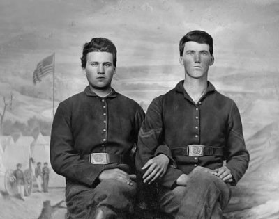 Between 1861 and 1865 - Civil War brothers in arms