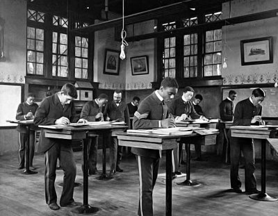 1899 - Mechanical Drawing class, Hampton Institute