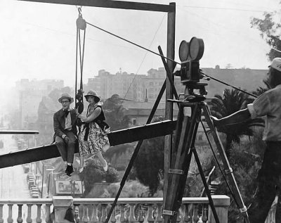 1919 - Filming Harold Lloyd and Bebe Daniels