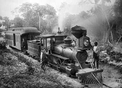 c. 1896 - Jupiter and Lake Worth Railroad train