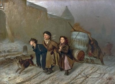1866 - Troika (Apprentice workmen carrying water)