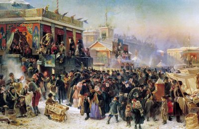 1869 - Festival on Pancake Week, St. Petersburg