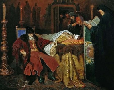 November 1581 - Ivan the Terrible at the deathbed of his son, whom he murdered