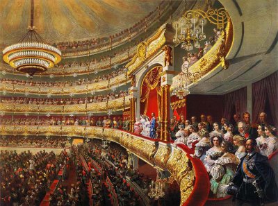 c. 1873 - Tsar Alexander II at the opera house