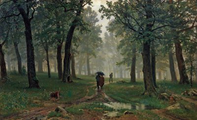 1891 - Rain in an Oak Forest