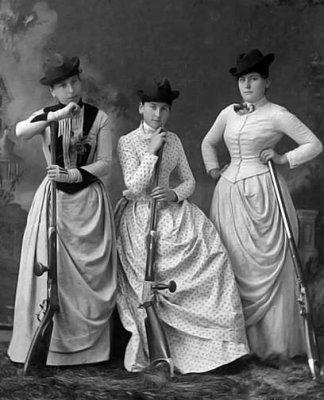 c. 1889 - Corsets and rifles