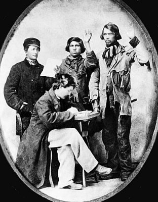 Native Americans enlisting in the Union Army