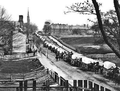 April 1865 - Federal army wagon train