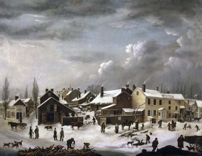 c. 1819 - Winter Scene in Brooklyn