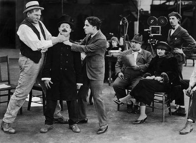 1918 - Chaplin directing in How to Make Movies