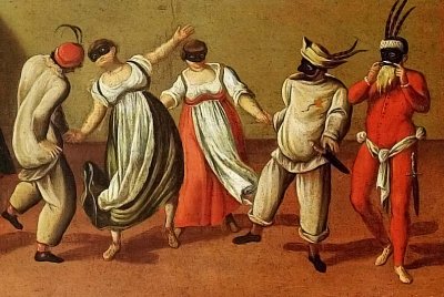 c. 1550 - Commedia dell'arte characters, Italy