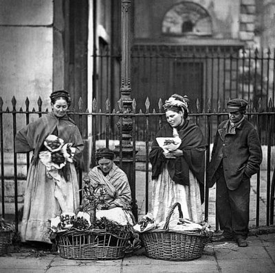 1877 - Flower sellers, Covent Garden