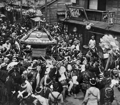 c. 1916 - Shinto temple palanquin procession