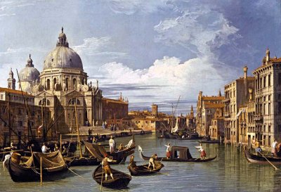 1730 - The Grand Canal and Basilica of Santa Maria della Salute, Venice, Italy